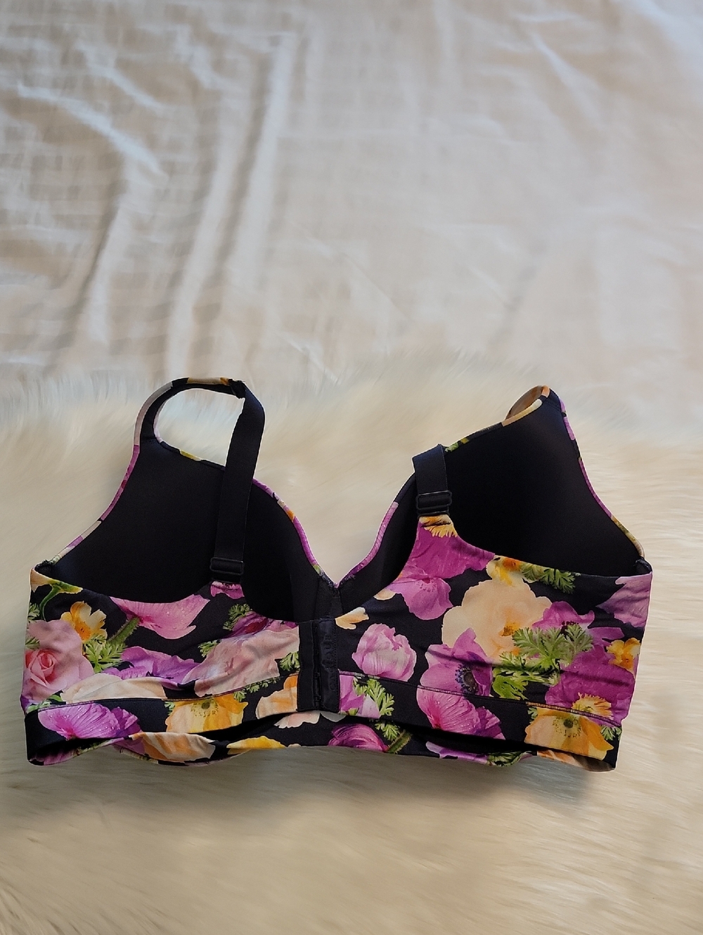Cacique Women's Bra 46H Lightly Lined Full Coverage Floral Pastel Flowers - Picture 2 of 11